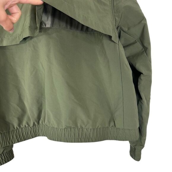 Nike Shield Cropped Olive Bomber Jacket Womens XXL Outdoor Golf Water Resistant - Picture 6 of 11